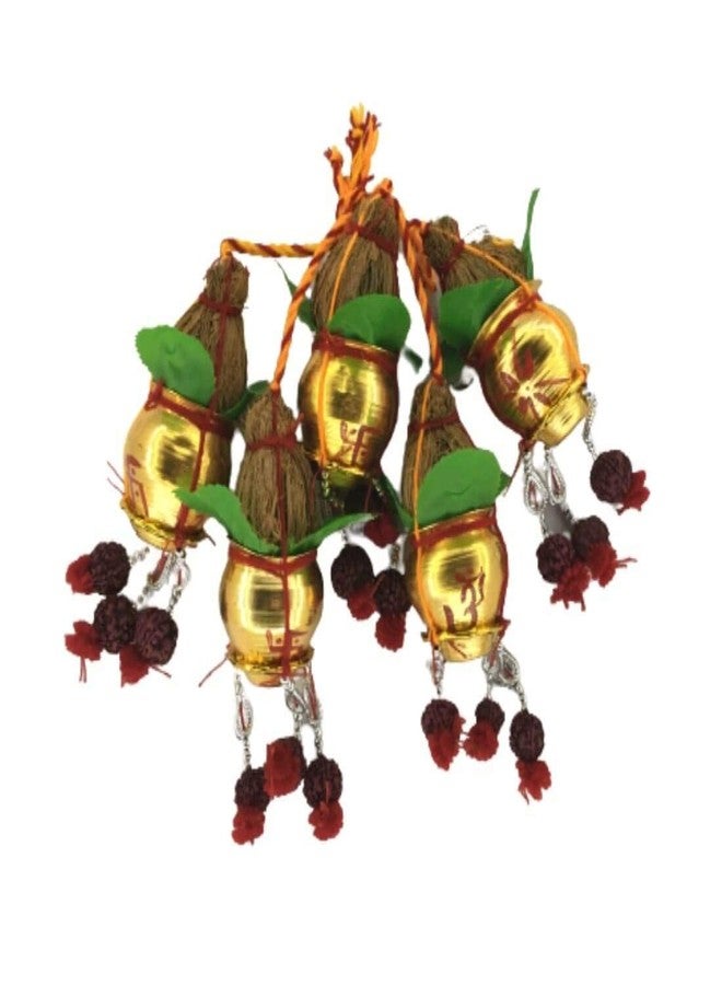 MAYAPURI Traditional Hanging Mangal Ghat for Decoration/Mangal Kalash/Mangol Ghat (Pack of 5) - Image 1